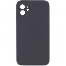 Чохол Silicone Case Square Full Camera Protective (AA) NOLOGO для Apple iPhone 11 (6.1")  Сірий / Dark Gray - 00000072154_21