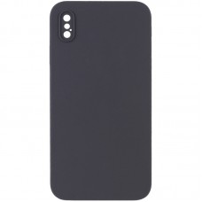 Чохол Silicone Case Square Full Camera Protective (AA) NOLOGO для Apple iPhone X / XS (5.8")  Сірий / Dark Gray - 00000072151_21