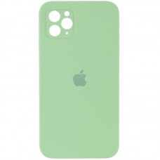 Чохол Silicone Case Square Full Camera Protective (AA) для Apple iPhone 11 Pro (5.8")  М'ятний / Mint - 00000040235_15