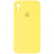 Чохол Silicone Case Square Full Camera Protective (AA) для Apple iPhone XR (6.1")  Жовтий / Yellow - 00000040233_7