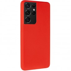 Чохол Silicone Cover Lakshmi (AA) для Samsung Galaxy S21 Ultra  Червоний / Red - 00000075070_6