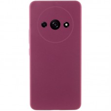 Чохол Silicone Cover Lakshmi Full Camera (AAA) для Xiaomi Redmi A3  Бордовий / Plum - 00000072529_1