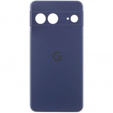 Чохол Silicone Cover Lakshmi Full Camera (AAA) with Logo для Google Pixel 7  Темно-синій / Midnight blue - 00000072120_4