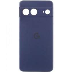 Чохол Silicone Cover Lakshmi Full Camera (AAA) with Logo для Google Pixel 7  Темно-синій / Midnight blue - 00000072120_4