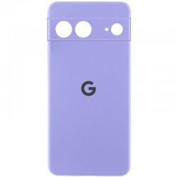 Чохол Silicone Cover Lakshmi Full Camera (AAA) with Logo для Google Pixel 7  Бузковий / Dasheen - 00000072120_6
