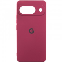 Чохол Silicone Cover Lakshmi Full Camera (AAA) with Logo для Google Pixel 9  Бордовий / Plum - 00000074885_1