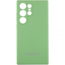 Чохол Silicone Cover Lakshmi Full Camera (AAA) with Logo для Samsung Galaxy S24 Ultra  М'ятний / Mint - 00000071860_8