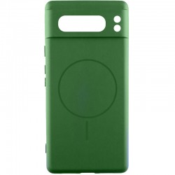 Чохол Silicone Cover Lakshmi Full Camera (AA) with MagFit для Google Pixel 8 Pro  Зелений / Dark green - 00000078223_2