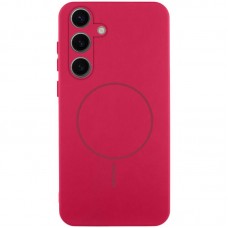 Чохол Silicone Cover Lakshmi Full Camera (AA) with MagFit для Samsung Galaxy S24 FE  Червоний / Rose Red - 00000078238_3