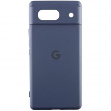 Чохол Silicone Cover Lakshmi Full Camera (AA) with logo для Google Pixel 7  Синій / Midnight blue - 00000078165_5