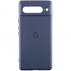 Чохол Silicone Cover Lakshmi Full Camera (AA) with logo для Google Pixel 7 Pro  Синій / Midnight blue - 00000078166_5