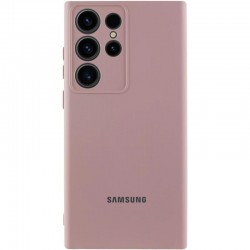 Чохол Silicone Cover Lakshmi Full Camera (AA) with logo для Samsung Galaxy S24 Ultra  Рожевий / Pink Sand - 00000080336_3