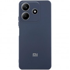 Чохол Silicone Cover Lakshmi Full Camera (AA) with logo для Xiaomi Redmi Note 14 5G  Синій / Midnight blue - 00000078200_5