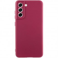Чохол Silicone Cover Ummi Lakshmi Full Camera (AA) для Samsung Galaxy S22  Бордовий / Marsala - 00000082233_2