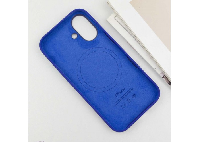 Чохол Silicone case (AAA) with Magsafe and Animation (button) для Apple iPhone 16 Plus (6.7