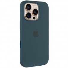 Чохол Silicone case (AAA) with Magsafe and Animation (button) для Apple iPhone 16 Pro Max (6.9")  Lake Green - 00000076347_4