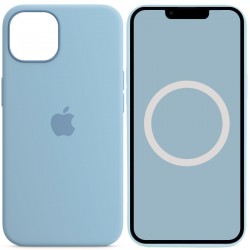 Чохол Silicone case (AAA) with Magsafe and Animation для Apple iPhone 13 (6.1")  Блакитний / Blue Fog - 00000051653_10