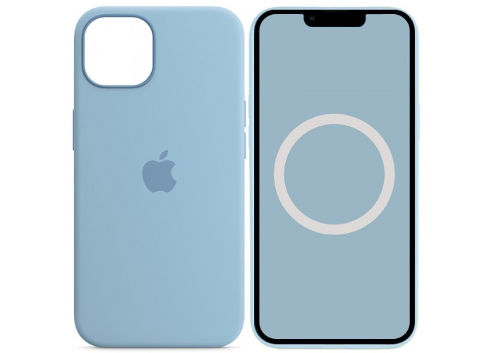 Чохол Silicone case (AAA) with Magsafe and Animation для Apple iPhone 13 (6.1