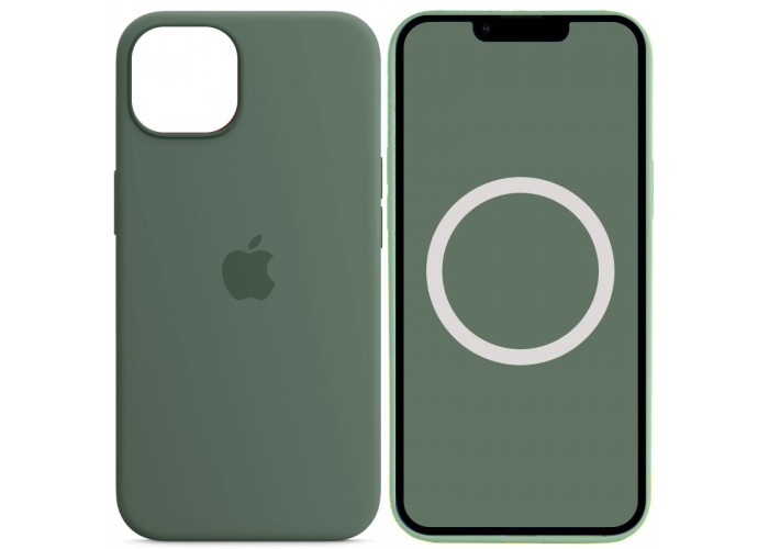 Чохол Silicone case (AAA) with Magsafe and Animation для Apple iPhone 13 (6.1