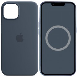 Чохол Silicone case (AAA) with Magsafe and Animation для Apple iPhone 14 (6.1")  Синій / Storm Blue - 00000072055_6