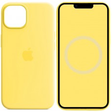 Чохол Silicone case (AAA) with Magsafe and Animation для Apple iPhone 14 (6.1")  Жовтий / Canary Yellow - 00000072055_11