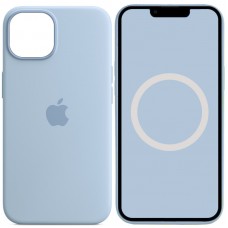 Чохол Silicone case (AAA) with Magsafe and Animation для Apple iPhone 14 (6.1")  Блакитний / Sky - 00000072055_8
