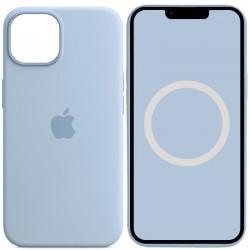 Чохол Silicone case (AAA) with Magsafe and Animation для Apple iPhone 14 (6.1")  Блакитний / Sky - 00000072055_8
