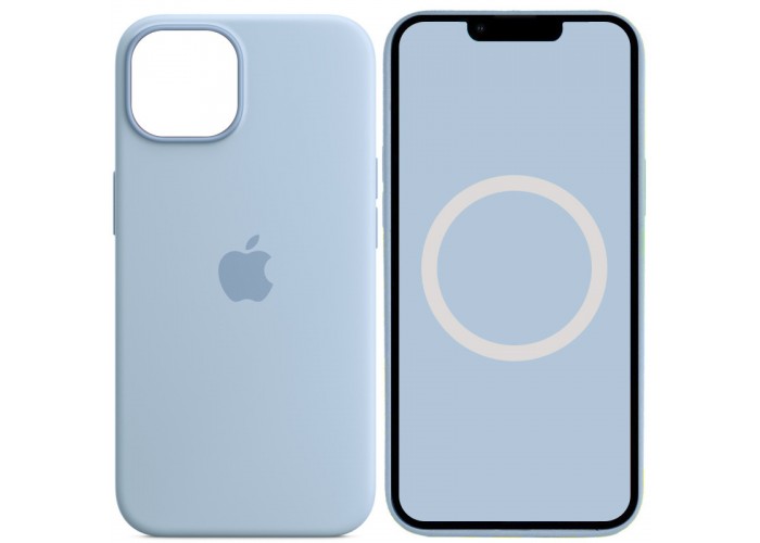 Чохол Silicone case (AAA) with Magsafe and Animation для Apple iPhone 14 (6.1