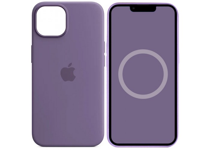 Чохол Silicone case (AAA) with Magsafe and Animation для Apple iPhone 14 (6.1