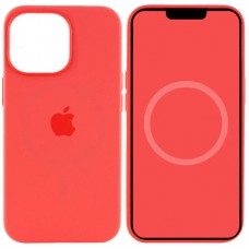 Чохол Silicone case (AAA) with Magsafe and Animation для Apple iPhone 15 Pro (6.1")  Червоний / Guava - 00000067533_3