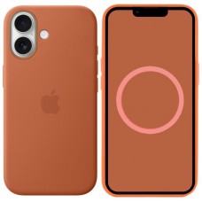 Чохол Silicone case (AAA) with Magsafe and Animation для Apple iPhone 17 (6.3")  Terra Cotta - 00000081568_11