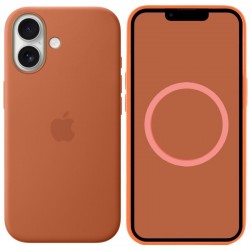 Чохол Silicone case (AAA) with Magsafe and Animation для Apple iPhone 17 (6.3")  Terra Cotta - 00000081568_11