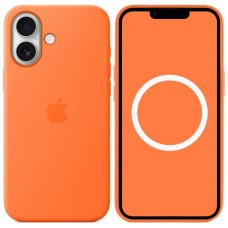 Чохол Silicone case (AAA) with Magsafe and Animation для Apple iPhone 17 (6.3")  Orange - 00000081568_12