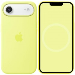 Чохол Silicone case (AAA) with Magsafe and Animation для Apple iPhone 17 Air (6.5")  Neon Yellow - 00000081567_14