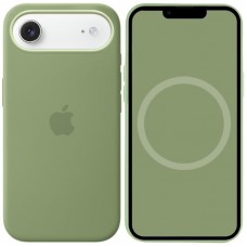 Чохол Silicone case (AAA) with Magsafe and Animation для Apple iPhone 17 Air (6.5")  Light Moss - 00000081567_15