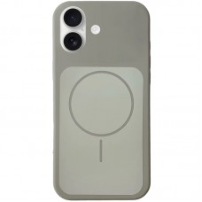 Чохол Silk Duo Color (AA) NO LOGO with Magnetic Fit для Apple iPhone 17 (6.3")  Gray - 00000087302_12