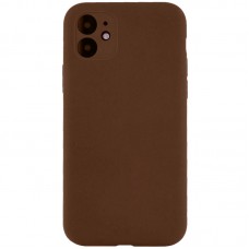Чохол Silk Full Camera Protective (AA) NO LOGO для Apple iPhone 12 (6.1")  Коричневий / Brown - 00000070224_45