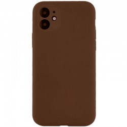 Чохол Silk Full Camera Protective (AA) NO LOGO для Apple iPhone 12 (6.1")  Коричневий / Brown - 00000070224_45