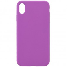 Чохол Silicone Case Full Protective (AA) NO LOGO для Apple iPhone X / XS (5.8")  Фіолетовий / Grape - 00000072439_39