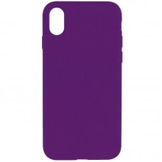 Чохол Silicone Case Full Protective (AA) NO LOGO для Apple iPhone X / XS (5.8")  Фіолетовий / Ultra Violet - 00000072439_40