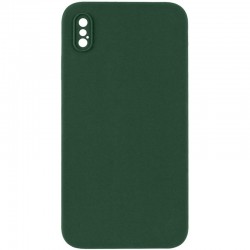 Чохол Silicone Case Square Full Camera Protective (AA) NOLOGO для Apple iPhone XS Max (6.5")  Зелений / Cyprus Green - 00000072152_9