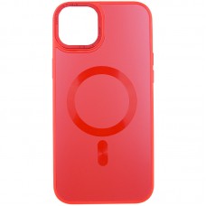 Чохол TPU+Glass Sapphire Midnight Open Camera with MagSafe для Apple iPhone 15 Plus (6.7")  Червоний / Red - 00000066257_4