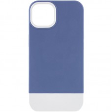 Чохол TPU+PC Bichromatic для Apple iPhone 13 (6.1")  Blue / White - 00000054810_4