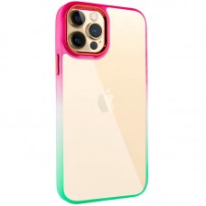 Чохол TPU+PC Fresh sip series для Apple iPhone 12 Pro Max (6.7")  Салатовий / Рожевий - 00000055232_5
