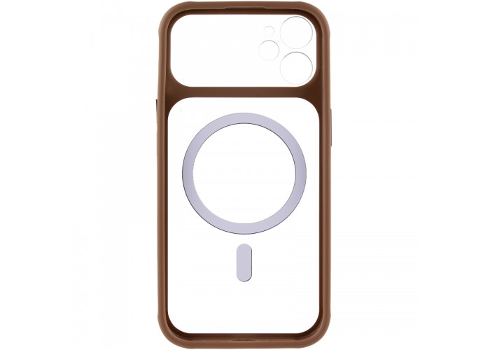 Чохол TPU+PC GETMAN Moon Clear with MagSafe для Apple iPhone 12 (6.1