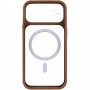Чохол TPU+PC GETMAN Moon Clear with MagSafe для Apple iPhone 12 (6.1