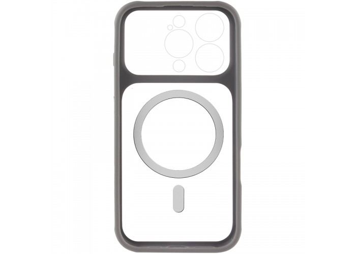Чохол TPU+PC GETMAN Moon Clear with MagSafe для Apple iPhone 16 Pro (6.3