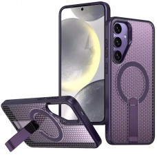 Чохол TPU Breeze with MagSafe stand для Samsung Galaxy S25 / S24  Purple - 00000083527_3