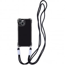 Чохол TPU CrossBody with straps для Apple iPhone 15 (6.1")  Black - 00000078826_2