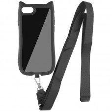 Чохол TPU GETMAN Cat with straps для Apple iPhone 7 / 8 / SE (2020) (2022) (4.7")  Black - 00000078774_1